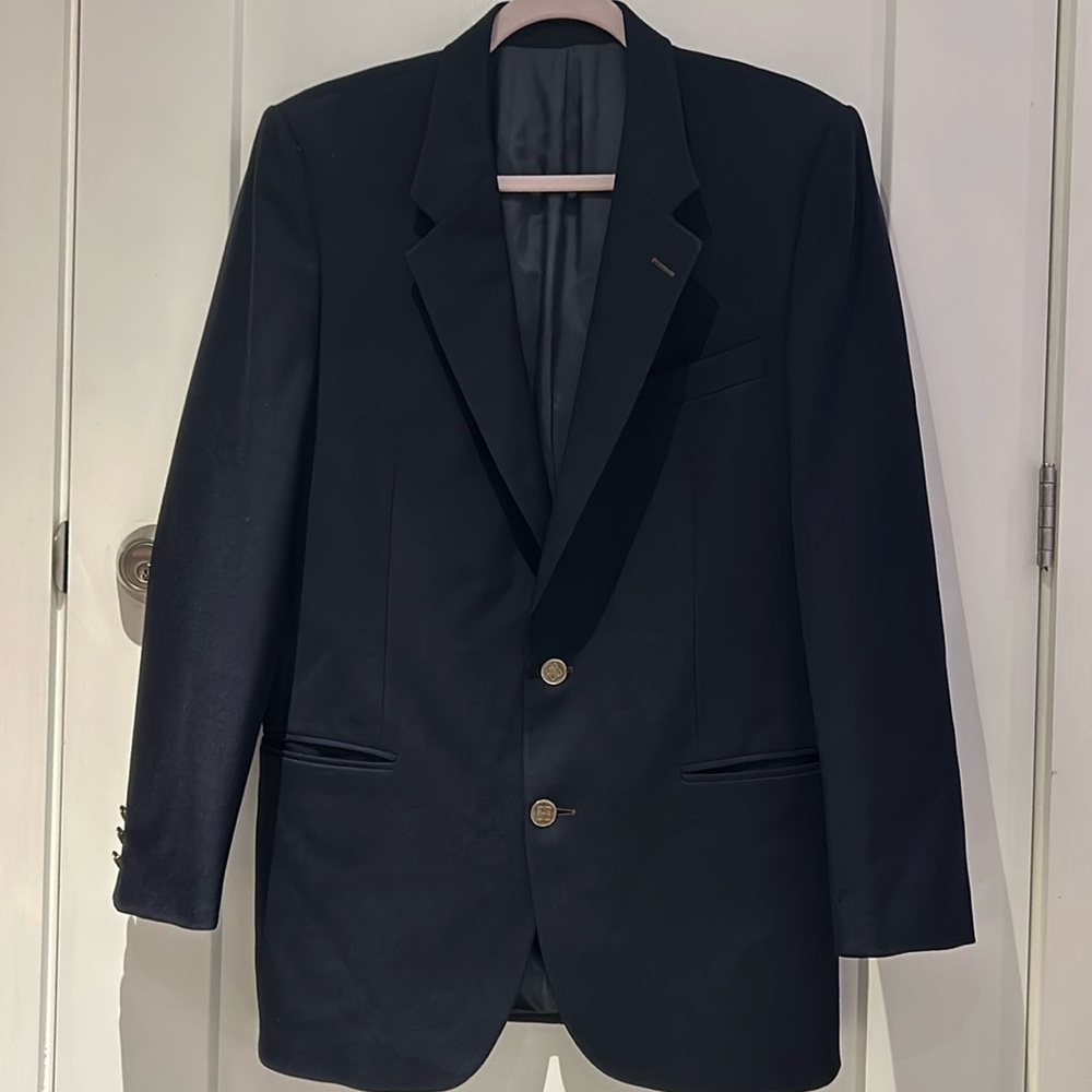 Givenchy vintage pure wool blazer with branded metal buttons ML6